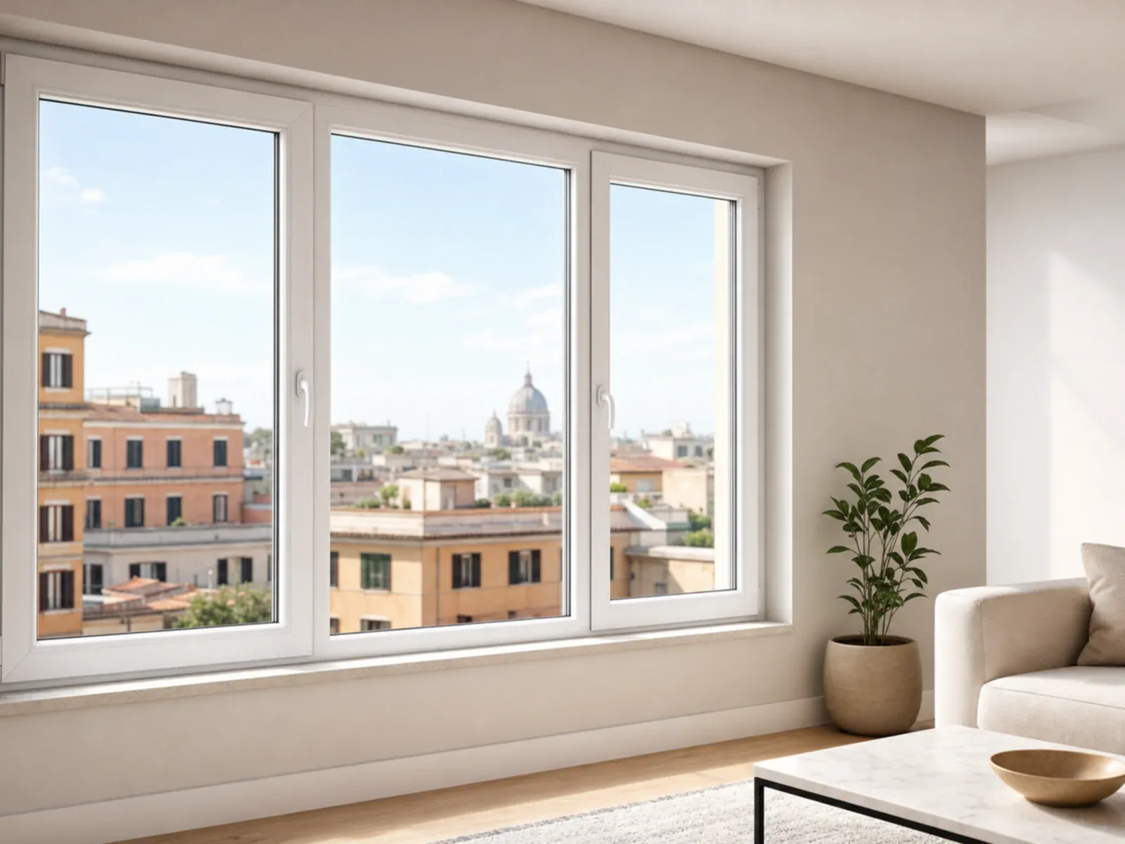 finestra REHAU 70 a cinque camere - partner REHAU certificato Roma